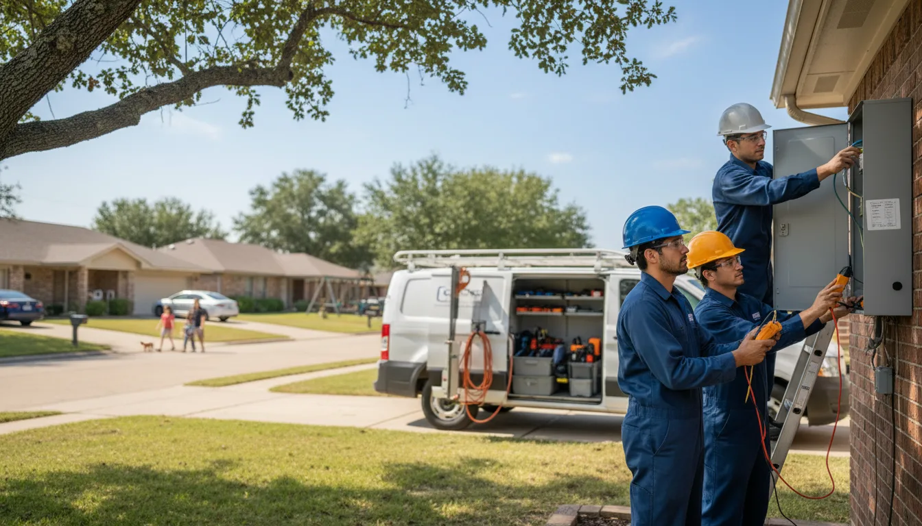 Certified electrician providing emergency electrical services in Pocasset, OK
